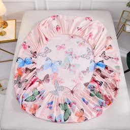 1 piece of bed sheet for bedroom 100%Polyeste Elastic Band Around bedding Fitted Sheet Only (excluding pillowcases)