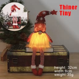 30cm Glowing Gnome Christmas Decorations 2026 Faceless Plush Dolls Elf Home Ornaments Navidad New Year 2027 Gift