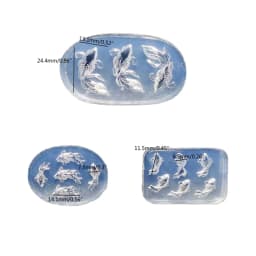 Goldfish Ornaments Necklace Mirror Silicone Molds Suitable for Epoxy Resin Diy Craft Earrings Pendant Jewelry Making