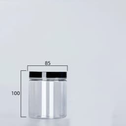 Clear Sealed Can With Lid Plastic Empty Packing Bottle Circular Storage Bucket Biscuit Jar Food Grade Sealed Cans Tank Container