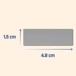 100pcs/ Pack Rectangle Scratch Off Stickers Labels, 1.9 X 0.6 Inch