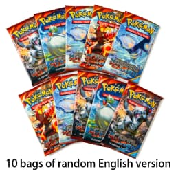 10 Pack Pokemon Cards 151 Team up Sun & Moon Thunder English Trading Card Game Evolutions Booster Collectible Kids Toys Gifts