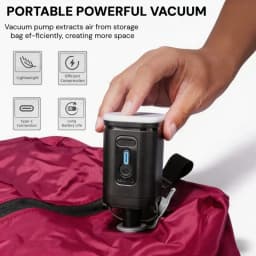 Vacuum Storage Bags Packing Cube IP67 Waterproof PU Polyester 17L Soft Portable White Black Pink Travel Bag Pump Sold Separately
