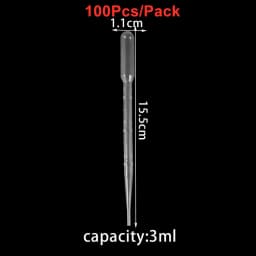 0.2/0.5/1/2/3ML Disposable Plastic Squeeze Transfer Pipettes Dropper For DIY SIlicone Epoxy Resin Molds Jewelry Making