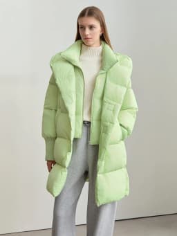 Amii 2026 Winter Warm New Women Down Jacket Cuffs Magnetic Buckle Zipper Hooded Fake Two-piece Thick Loose Long Coats 12444104