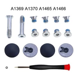 Laptop bottom cover case screws rubber feet tool For Macbook Air Pro A1278 A1286 A1297 A1398 A1425 A1502 A1369 A1370 A1465 A1466