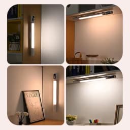 LED Digital Display Motion Sensor Night Light Type C Rechargeable Closet Light Magnetic Sensor Lamp For Cabinet Kitchen Lighting