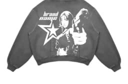 New Street Gothic Casual Letter Blast Print Pattern Men Clothing Fashion Hoodie Harajuku Retro Y2K Hoodie Sweatshirt