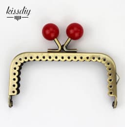 10 PCS/LOT 8.5cm small candy bead Metal Purse Frame Square bright and clean antique bronze lace Coin Purse Frame kiss clasp