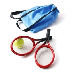Photo Props Scene Model Doll Tennis Racket kits Sport Equipment Set Dollhouse Accessories Miniature Racquet Ball Bag
