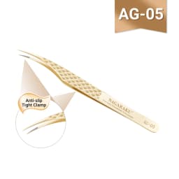 NAGARAKU Precision Fiber Tip Tweezer for Eyelash Extensions Professional Eyelash Tweezers Antistatic Straight
