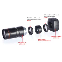 C-SM1 SM1-C C-mount Adapter CCD Camera Lens Adapter SM1 Thread Adapter Sleeve 1 Inch Base Optics For Optical Experiment Research