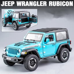1:20 Jeeps Wrangler Rubicon Alloy Car Model Diecast & Toy Metal Refit Off-road Vehicles Car Model Simulation Childrens Toys Gift