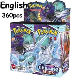 NEW 360PCS Card White Flare Black Bolt Prismatic SPARKS Scarlet Violet 151 English Booster Battle Transaction Gift