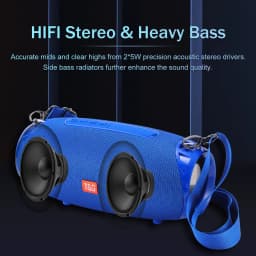 Subwoofer Caixa De Som Bluetooth Speaker Portable Sound Box Music Wireless Woofer Bass Computer PC TV Radio FM 10W Powerful Big
