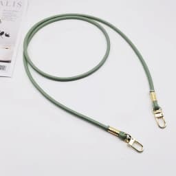 Unicolor Leather Crossbody Bag Strap Replacement with Phone Loss Prevention Chain for DIY Bag Making Projects