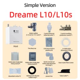 For Roborock Q Revo Max Edge QV35 S5V Q Revo Curv 2 Robot Vacuum Water Change Kit Auto Water Refill and Drain Water Hookup Kit