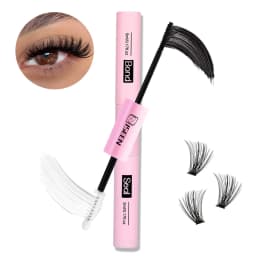 Lash Cluster Glue, Lash Bond and Seal Waterproof, Bond & Seal Eyelash Glue for Clusters, Eyelash Adhesive Black Long-Lasting 72H