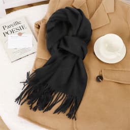 70Color Solid Winter Women Scarf Warm Thicken Cashmere Shawl Outdoor Tassels Pashmina Lady Wrap Windproof Scarves Fashion Luxury