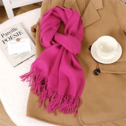 70Color Solid Winter Women Scarf Warm Thicken Cashmere Shawl Outdoor Tassels Pashmina Lady Wrap Windproof Scarves Fashion Luxury