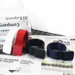 100cm 110cm 120cm 130cm 140cm Pluse Size Fabric Belts Non Metal Plastic Buckle Military Training Adjustable Belt