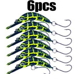 HENGJIA Rice Worm Shaper Trout Minnow Wobbler Fishing Lure 5.2cm 2.6g Crank Artificial Hard Bait Trout Pike Bass Fishing