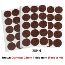 Round Square Felt Chair Leg Pads 2mm Floor Scratch Protector Mat Mute Non-slip Self Adhesive Diy Furniture Accessories