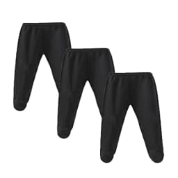 3Pcs Sets Baby Pants 0 To 12 Months Boys Girls Cotton Leggings Pants Solid Color Bind Foot Elastic Waist Trousers Baby Outfits