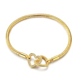 2026 Valentine New 925 Silver Pink Bow Full Diamond Bracelet Original 17-20CM Fit DIY Charm Women Birthday Jewelry Gifts