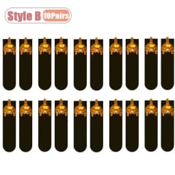Cartoon Cat Egg Couple Socks Cozy Mid-Calf for Maternity Warm Winter Cute Present for Christmas Cat Lovers Family