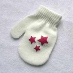 Baby Gloves For 1-4Y Children Winter Warm Patchwork Knitted Mittens Kindergarten Student Full Finger Gloves Knitting Kids Gloves