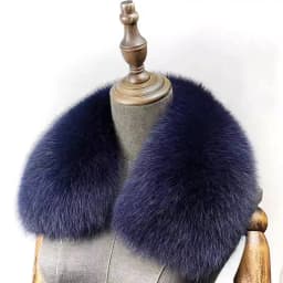 Natural Fox Fur Collar Removable Real Fur Square Collar for Coat Fashion Accessory for Women down Jacket Large Scarf Scarves