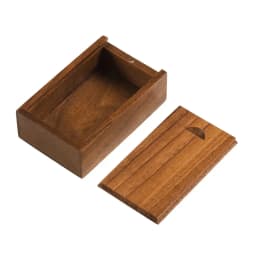3.15x2x0.98inch Solid Natural Wood Unfinished Storage Box With Sliding Top For Necklace Ring Box USB Decorative Gift Wooden Case