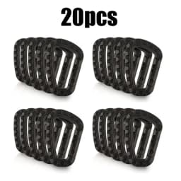 5/10/15/20pcs Tactical D-Shape Plastic Carabiner With Hard Spring Snap Clip ITW Keychain Gear Hook For Outdoor Camping Tools
