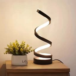 LED Night Light Modern Dimmable Spiral Table Lamp Bedroom Bedside Lamps Night Lights for Living Room Office Nightstand Bookshelf