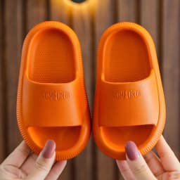 Summer Children's Casual Slippers Solid Color Breathable Non-Slip Home Bathroom Beach Kids Soft Slippers Boys Girls Indoor Shoes
