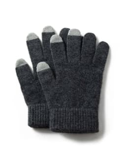 Men 100% Cashmere Knitted Gloves Touchscreen Autumn Winter Holiday Gloves Warm Wrist Length Classic Male Mittens