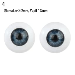 Doll Eye Accessories Doll Eyechips Doll Rolling Eyeballs DIY Doll Eyes Simulation Active Eyeball with Eyelashes