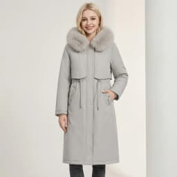 2026 New Double-sided Wear Parkas Women's Winter Fleece Cotton-padded Jacket X-long Overcoat Faux Mink Fur Thicken Hooded Coats