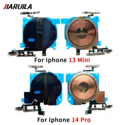 Wireless Charging NFC Chip Coil With Sticker & Power Button & Volume Button Flex Cable For iPhone 15 14 Plus 13 Mini 12 Pro Max