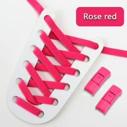 1 Pair No Tie Shoe Laces Press Lock Shoelaces Without Ties Elastic Laces Without Ties Sneaker Kids Adult Flat Shoelace for Shoes