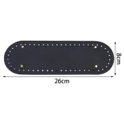 High Qualtiy Oval Round Bottom Long PU Leather Bags Bottom For Handmade Knitting Crochet Bag Base Home Decoration Accessories