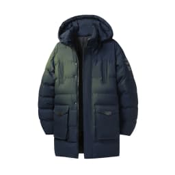 Mens Winter Plus Size Mid Length Cotton Padded Coat New Korean Style Casual Fashion Versatile Warm Loose Fit Outer Top For Male