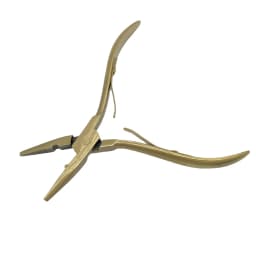 1 PC 5 inch Silver Stainless Steel Clamp Hair Extension Plier with Hole Keratin Hair Extensions Ring Removal Tools