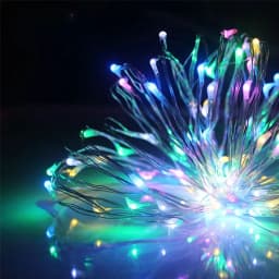 LED Outdoor Light String Fairy Garland Battery Power Copper Wire Lights For Christmas Festoon Party Wedding 8 Colors