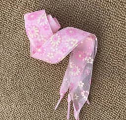 11 Color Flat Shoelaces Printing Snow Yarn Shoe Laces 2.5CM Width 80CM/100CM/120CM Length Transparent Shoelace Unisex