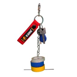 KUNN Electrical Tape Holder, Dual-Use Thong, Enhanced Fast Holder Chain for Tool Belt with Keyring, Snap Loop and Button
