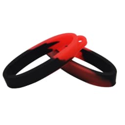 2PCS 40mm Silicone Ring Lanyard Band With Hole For Box Mechanical Rod Accessories Rope Hanging Loop Keychain Rubber Decoration