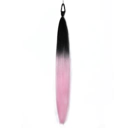 Synthetic Colorful Ponytail Extension 1Pcs Long Straight DIY Braided Pony Tail Hairpiece with Rubber Band Women Hair Accessories