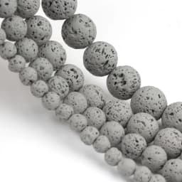 Natural Volcanic Lava Stone Beads Round Loose Spacer Beads for Jewelry Making Beadwork DIY Bracelets Accessories 15'' 4 6 8 10mm